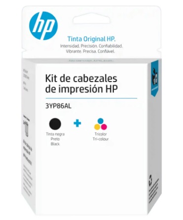 KIT CABEZAL DE HP NEGRO+COLOR 3YP86AL
