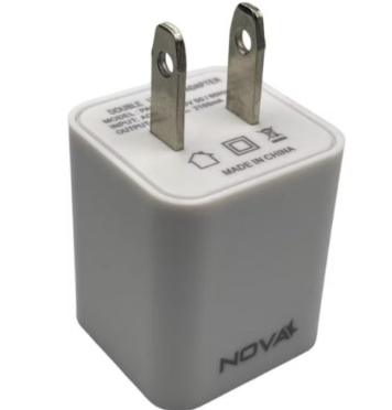 CARGADOR NOVA 2*USB-A 10W BLANCO