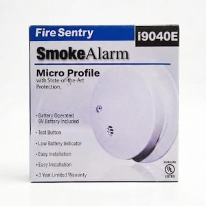 Fire Sentry™ Battery Operated 4” Smoke Alarm