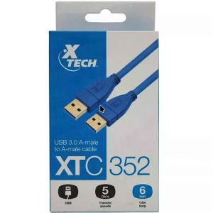 XTC-352 USB3.0 USB-A macho a USB-A macho