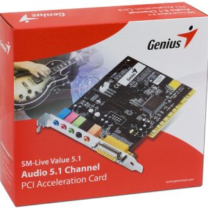 pci tarjeta de audio 5.1 channel genius