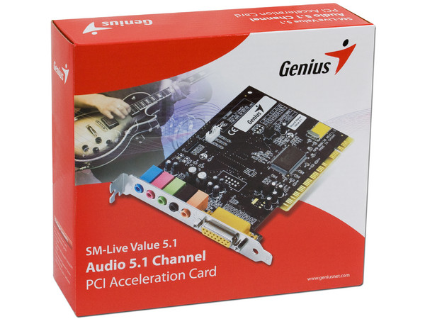 pci tarjeta de audio 5.1 channel genius