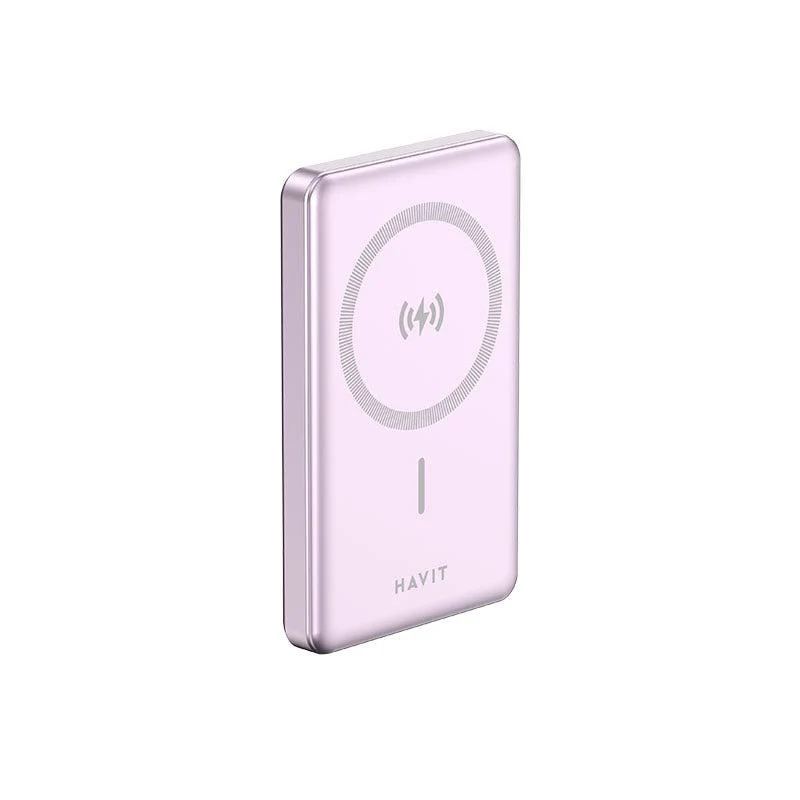 batería externa con carga inalámbrica magnética de10000mah havit